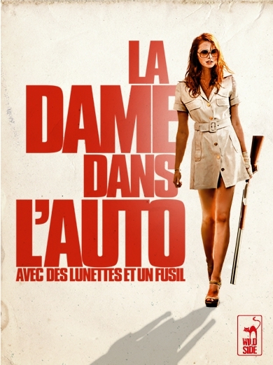 Dame dans l'auto avec des lunettes et un fusil (La) - Click to enlarge picture.