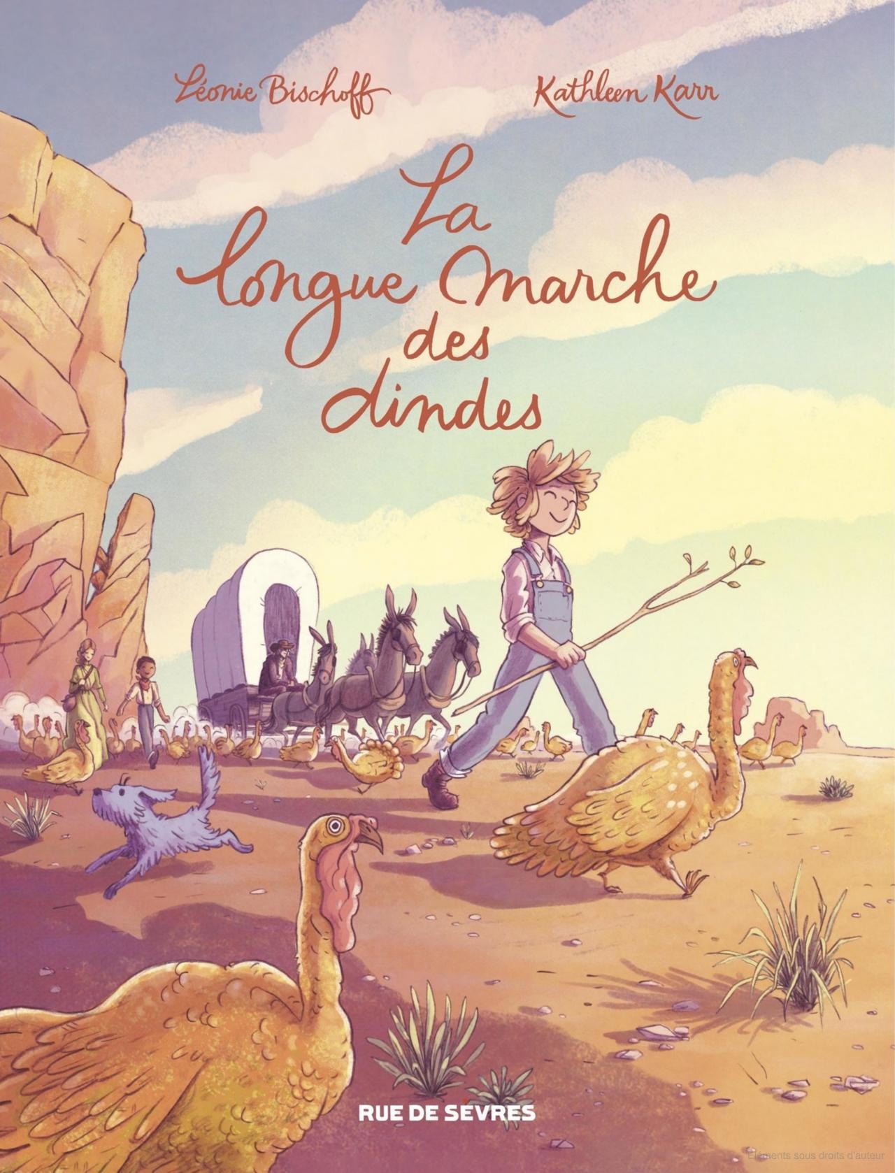La longue marche des dindes - Click to enlarge picture.