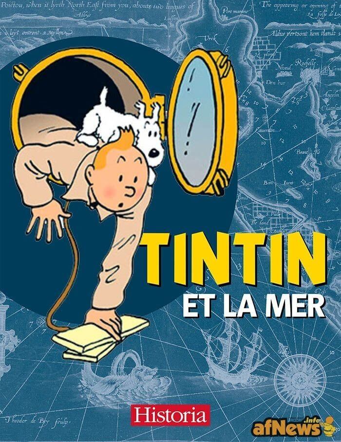 Tintin et la mer - Click to enlarge picture.