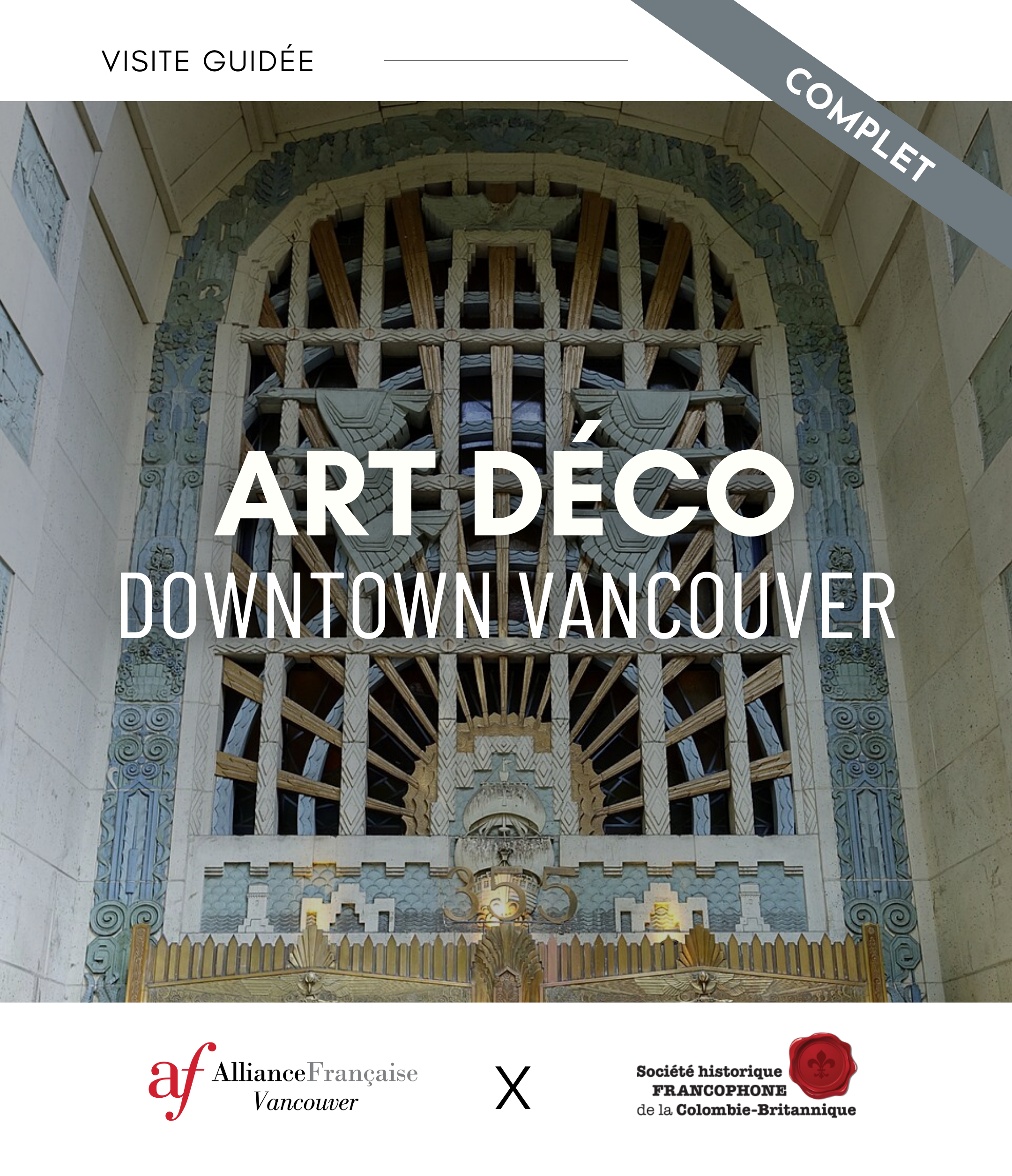 COMPLET | VISITE GUIDÉE | L’Art déco au centre-ville de Vancouver