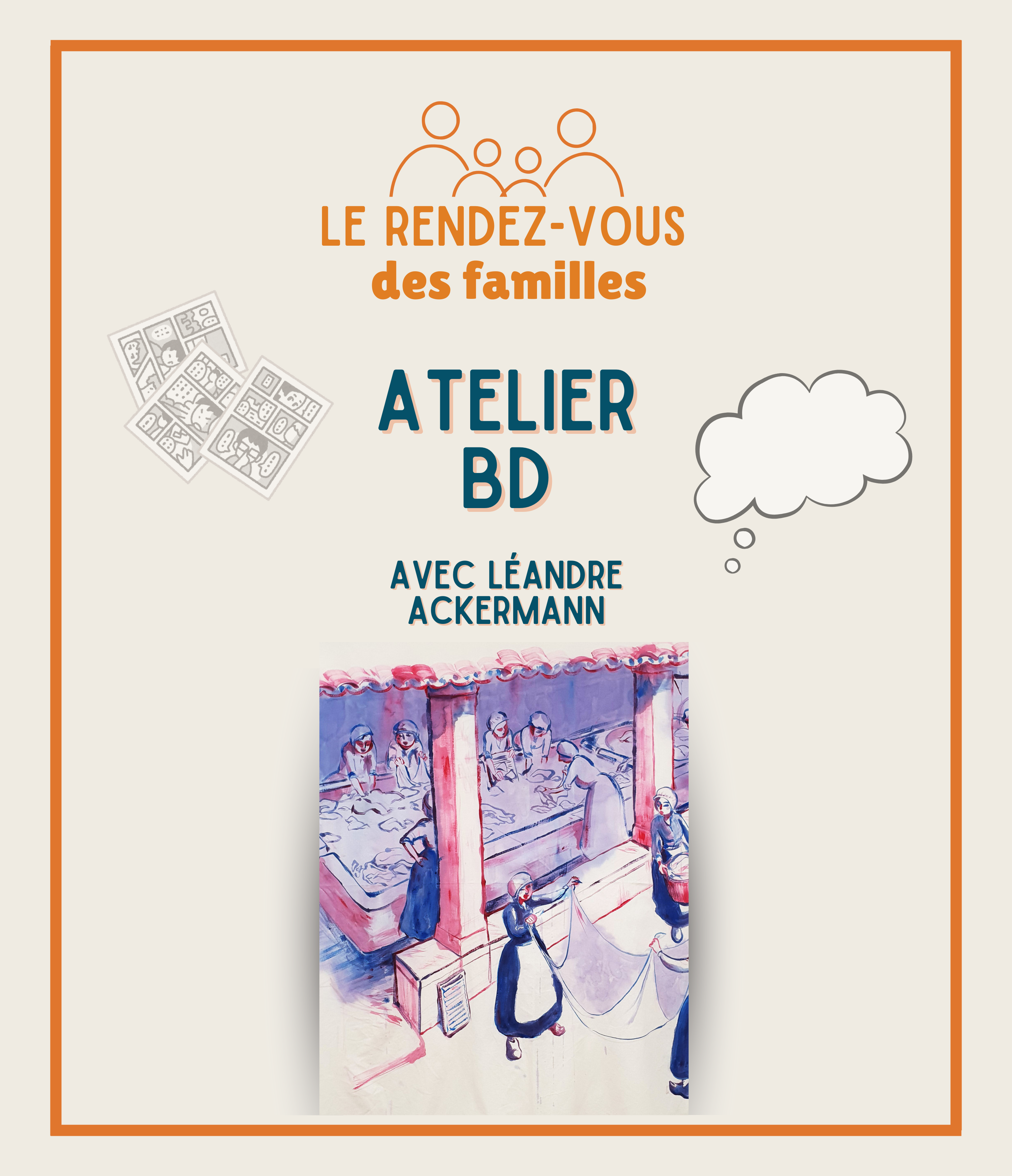 RENDEZ-VOUS DES FAMILLES | Atelier BD avec Léandre Ackermann