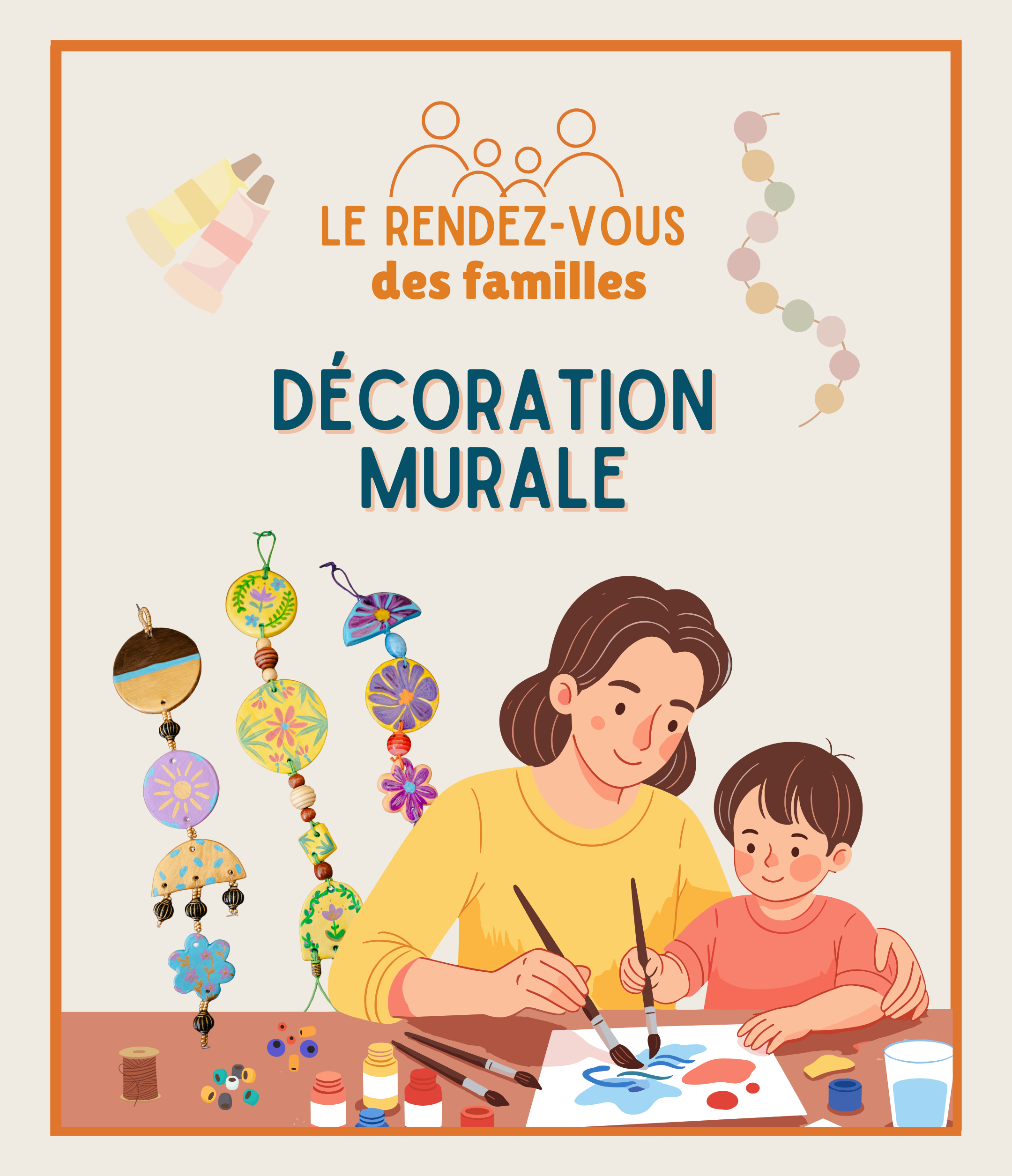LISTE D'ATTENTE | RENDEZ-VOUS DES FAMILLES | Atelier décoration murale avec Céline Nebor