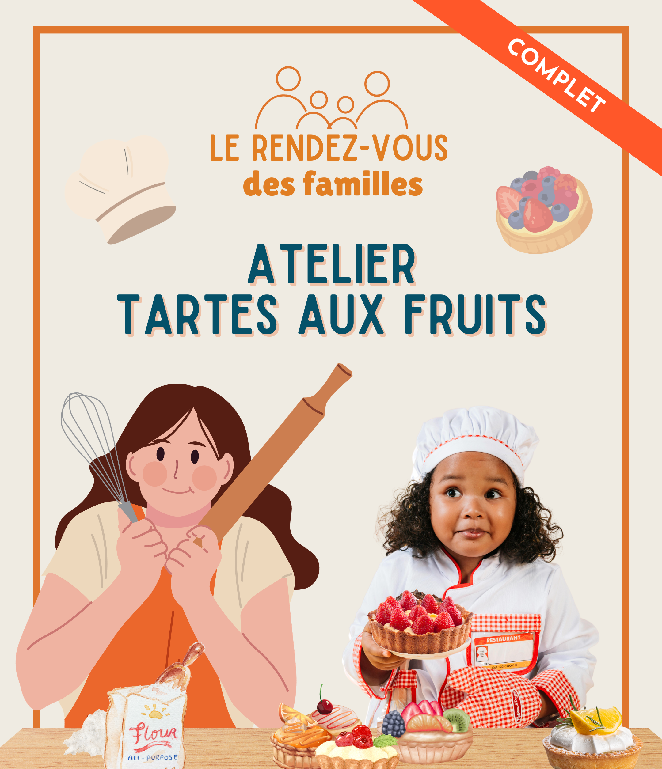 COMPLET | RENDEZ-VOUS DES FAMILLES | Atelier tartes aux fruits