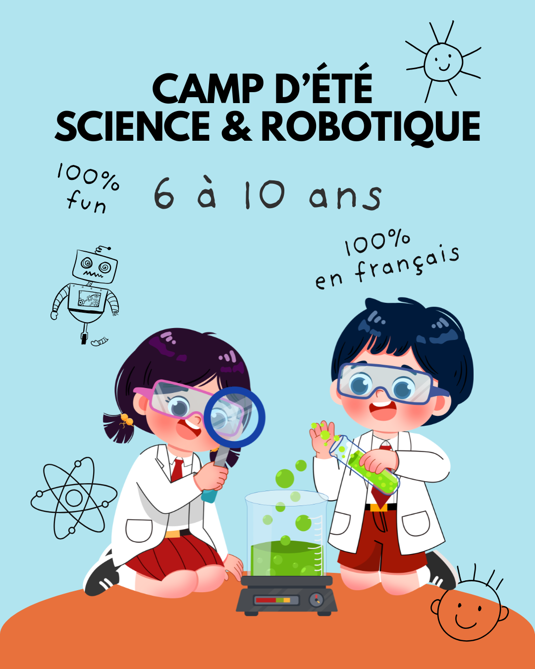CAMP D’ÉTÉ | Science & Robotique (6-10 ans)
